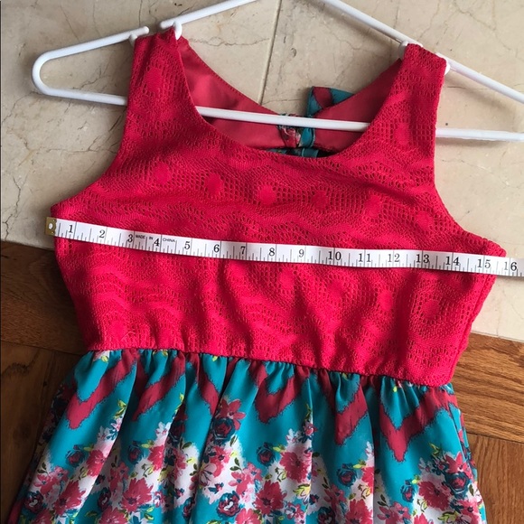 Cute Patterned High-Low Dress - Picture 5 of 8